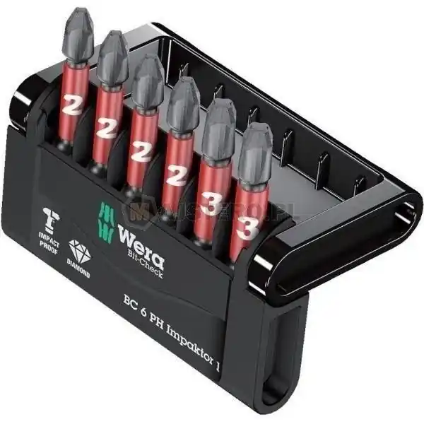 Zestaw Bitów Grotów PH 057691 Wera Impaktor Bity Najlepsza cena