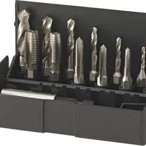 Kup teraz Zestaw bitów gwintownikównacinających M3-M10 + wiertło kręte + uchwyt dobitów VÖLKEL