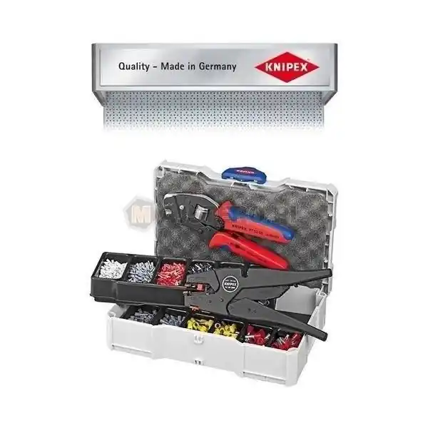 Bestseller Zestaw do zaciskania tulejek i ściągania izolacji 97 90 12 Knipex