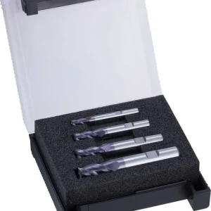 Zestaw frezów do obróbki zgrubnej HPC TiALN,typ UNI,3-ostrz., 6/8/10/12mmFORMAT Ostatnie sztuki