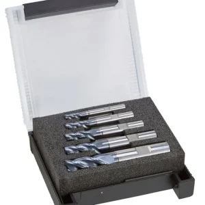 Zestaw frezów pełnowęglikowych,4-ostrz.TiALN, 5-częśc.,chwyt HB 6,8,10,12,16mm FORMAT GT Najlepsza cena