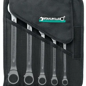 Oferta limitowana Zestaw grzechotkówych kluczy płasko-oczkowych,5-części5-częściowy Stahlwille