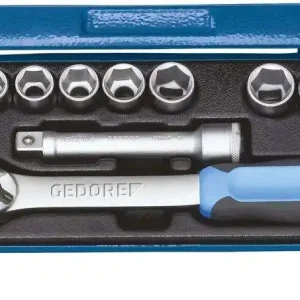 Zestaw kluczy nasad. 1/2"13cz. 19 KMU-20 GEDORE Promocja