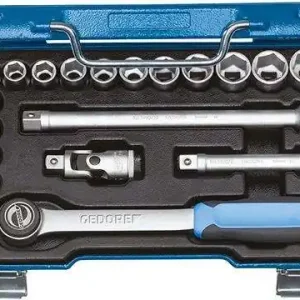 Zestaw kluczy nasadowych 1/4" 19 JMU-3 1/2" 19-częściowy Gedore Darmowa dostawa