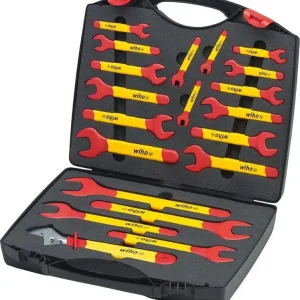 Wyjątkowa oferta Zestaw kluczy płaskich jednostronnych VDE 20-częściowy w walizce Wiha