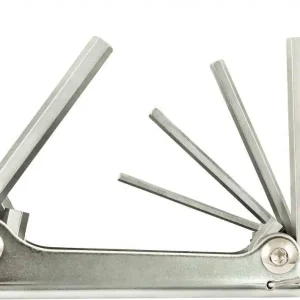 Do wyczerpania zapasów Zestaw kluczy trzpieniowych, kątowych, w składanym uchwycie, z metalu 3-10mm,