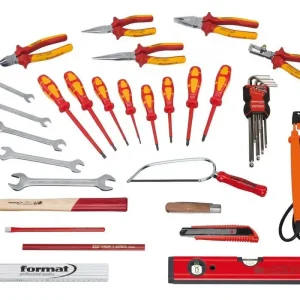 Zestaw narzędzi dla elektryków, 37-częściowy w kartonowym pudełku FORMAT Wysoka jakość