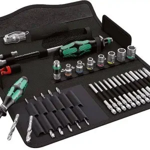 Wybór klientów Zestaw narzędzi M1 do metalu, 39-częściowy w etuitekstylnym Wera