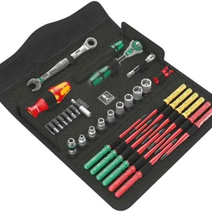 Zestaw narzędziowy W1 calowy do prac konserwacyjnych, 35-cz. w etui tekst. Wera Hit cenowy