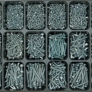 Kup online Zestaw nr 3 E-NORM, wkrety do plyt wior., Pan Head., ocynk., niebieskie, PZD