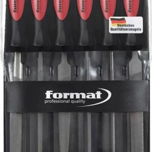 Zestaw pilników kluczykowych z rękojeścią2-komponentową 100mm, nacięcie 2, 6-częściowy Oferta limitowana