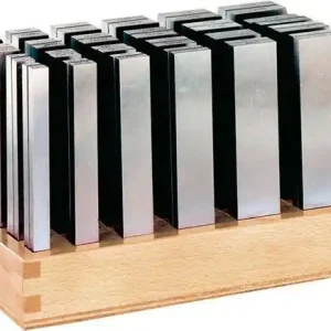 Bezpieczne zakupy Zestaw podkładek równoległych P, dł. 150mm,w drewnianym stojaku