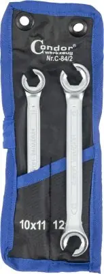 Zestaw podwójnych kluczy oczkowych otwartych Condor10-13mm 2szt Tani