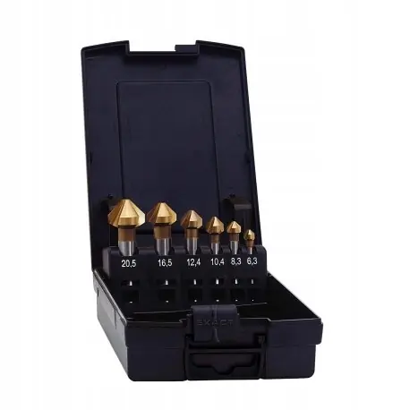 Zamów teraz ZESTAW POGŁĘBIACZY 90° 6,3-20,5 6szt. DIN 335 HSS