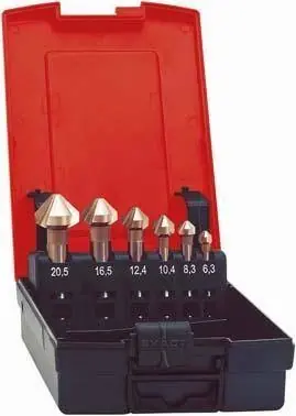 Bestseller Zestaw pogłębiaczy stożkowych DIN335 HSS, kształt C, 90° 6,3-25mm FORMAT