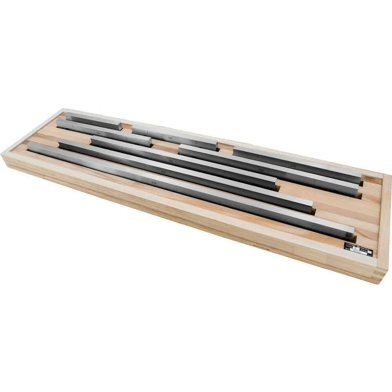 Zestaw płytek wzorcowych,Długie,dokładność 1 8-częściowy FORMAT Łatwy zwrot