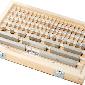 Zestaw płytek wzorcowych,ze stali, klasa tolerancji 0, 87-częściowy FORMAT Niska cena