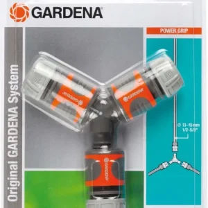 Zestaw Rozgałęźny GARDENA Trójnik 3 x Szybkozłączka do Podlewania Ogrodu Węża Wody Kup teraz