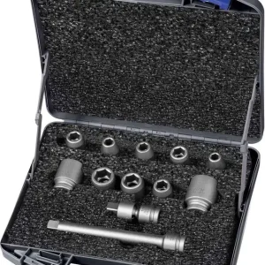 Zestaw udarowych końcówekwymiennych klucza nasadowego 1/2" 12-częściowy ASW Dostępne od ręki