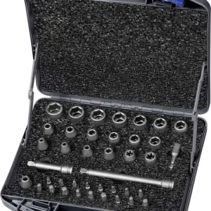 Zestaw udarowych końcówekwymiennych klucza nasadowego 3/8" 40-częściowy ASW Obniżka ceny
