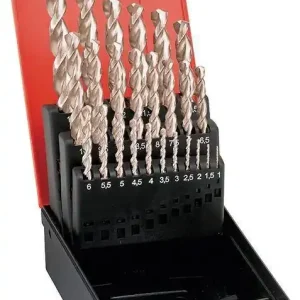 Zestaw wierteł krętych DIN338, HSSE szlifowane, typ VA, 1,0-10mm wymiar co Rabat