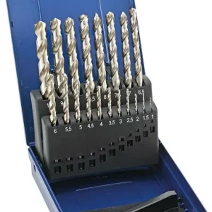 Zestaw wierteł krętych DIN338, typ N, HSSE szlifowane, 1-10mm FORTIS Niska cena