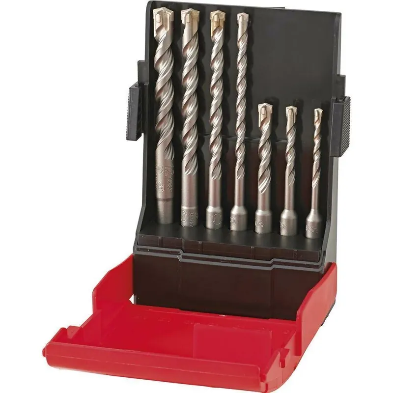 Zestaw wierteł SDS-plus, 4-ostrzowych, 7-częściowyFORMAT Bezpieczne zakupy