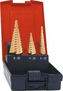 Zestaw wierteł stopniowych HSS TiN, 4-12/12-20/20-30mm FORMAT Hit sprzedaży