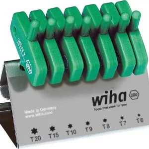 Najlepsza cena Zestaw wkrętaków z rękojeścią w ksztalcie klucza,w stojaku T6-T20xmm Wiha