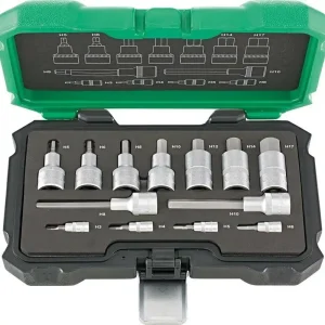 Do wyczerpania zapasów Zestaw wkretakowych kluczy nasad. 1/4"+1/2" 13-czesc. do srub z gniazd.6-kat.FORTIS