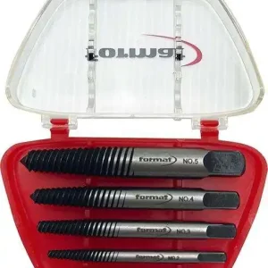 Zestaw wykrętaków do śrubze stali chromowo- wanadowej, 5-częściowy, nr 1-5 FORMAT Kup online