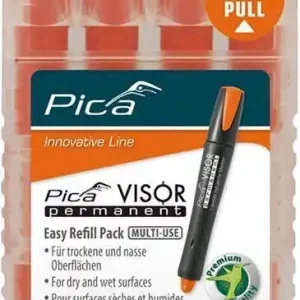 Szybka dostawa Zestaw zapasowych wkładówdo markera permanentnego VISOR, przemysłowego, kolor