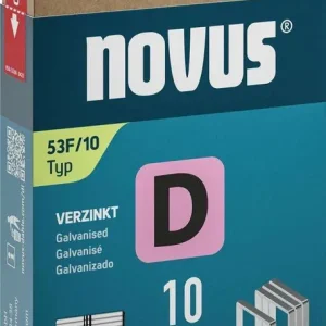 Bezpieczna płatność Zszywka z płaskiego drutuD typ 53F/10mm zn Novus 600 szt. w j.op.