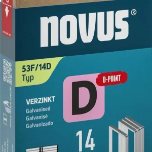 Zszywka z płaskiego drutuD typ 53F/14mm zn Novus 600 szt. w j.op. Premium