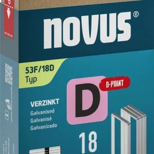 Tani Zszywka z płaskiego drutuD typ 53F/18mm zn Novus 600 szt. w j.op.