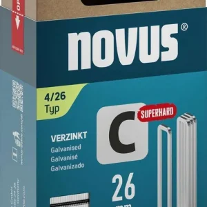 Zszywki wąskie C Typ 4/26mm ST Novus 1000 szt.w j.op. Niska cena