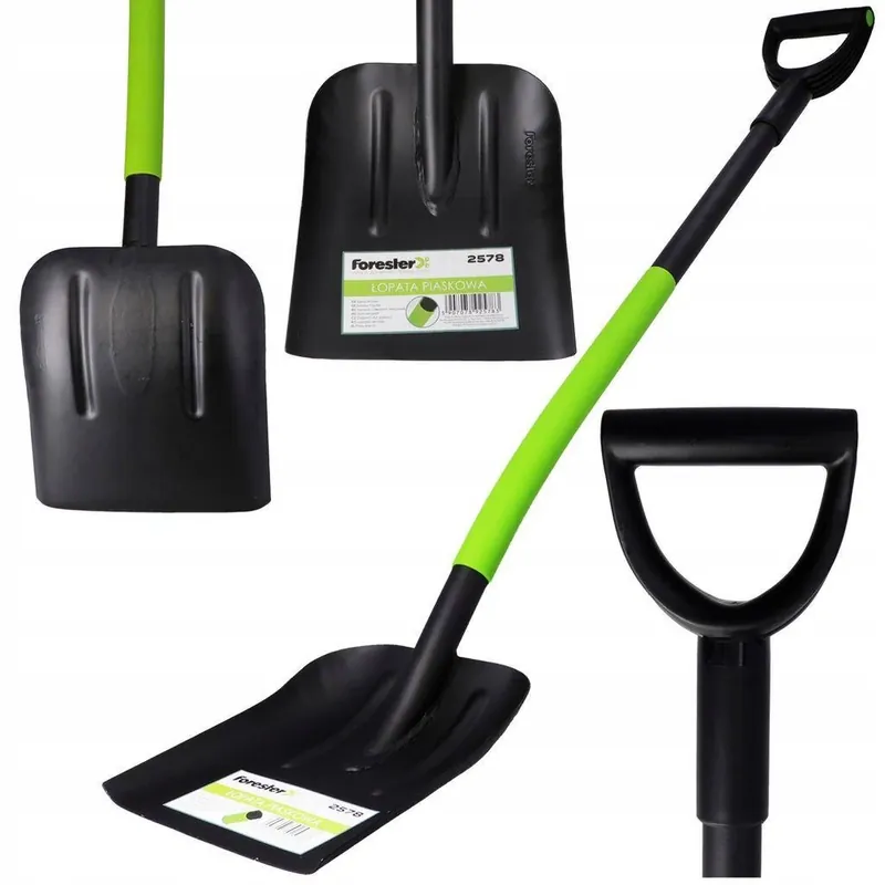 Łopata piaskowa z metalowym trzonkiem 230 x 270 mm Wysoka jakość