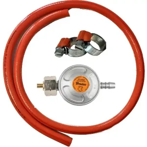 Ekspresowa dostawa 7 m WĄŻ DO GAZU REDUKTOR GAZOWY BUTLI 11 KG OPASKI