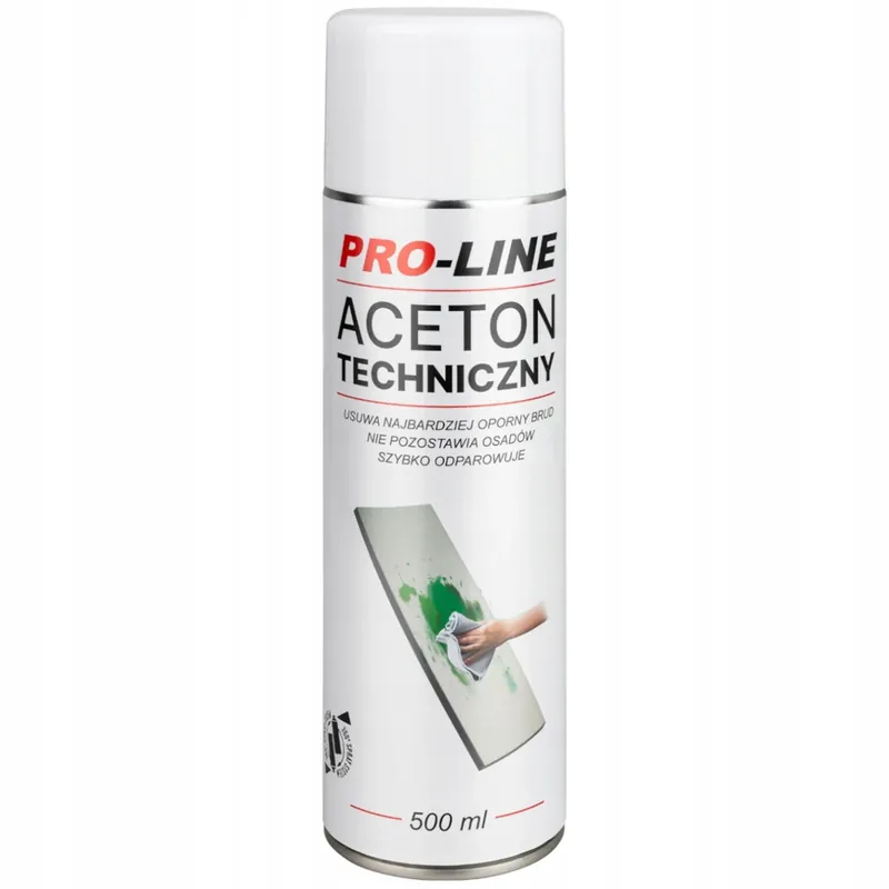 Wysoka jakość Aceton Techniczny 100% Spray PRO-LINE 500ml