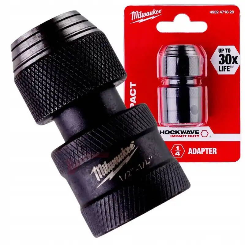 ADAPTER BITÓW MILWAUKEE Z 1/2 KWADRAT NA 1/4 F Zamów dziś