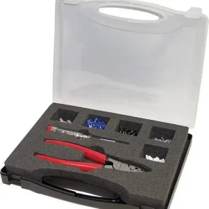 Asortyment do zagniataniatulejek kablowych ze szczypcami 452-częściowy FORMAT Kup online