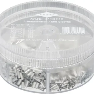 Ekspresowa dostawa Asortyment tulejek kabl. nieizolowanych 0,5-2,5qmmKNIPEX