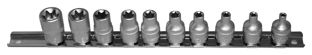 Darmowy zwrot ASTA Łeb gniazdowy TORX-E 3/8", E4 - E16, zestaw