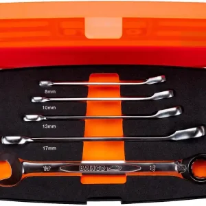 Darmowa dostawa BAHCO Zestaw kluczy płasko oczkowych z grzechotką