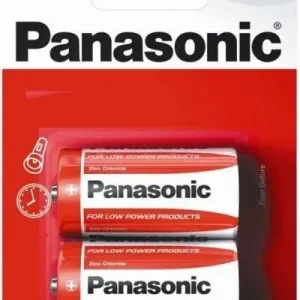 Bateria cynkowo-węglowa Panasonic C (R14) 2 sztuki trwałe i wydajne źródło Taniej