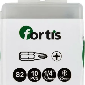 Bit 1/4" DIN3126 C6,3 PH 2x25mm 10szt.FORTIS Darmowa dostawa