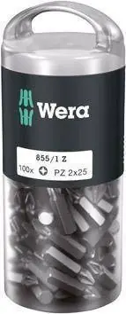 Bit 1/4"DIN3126E6,3 do śrub z lbem z gniazd. TORX 10x25mm opakowanie 100szt. Wera Promocja