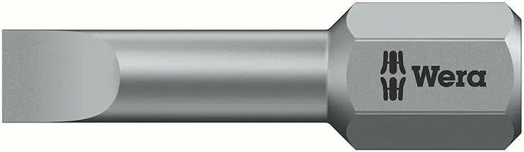 Wyprzedaż Bit Torsion 1/4" DIN3126C6,3 płaski 5,5x0,8x25mm Wera