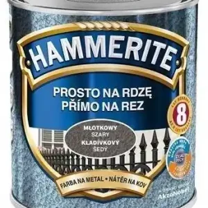 Nie przegap Hammerite Na Rdzę 0,7L szary młotkowy hamerite far