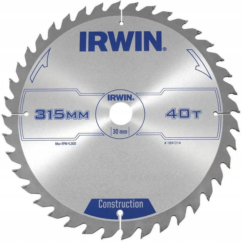 Bestseller IRWIN PIŁA TARCZOWA WIDIA DO DREWNA 315x30MM/40T